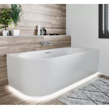Laisvai statoma vonia Riho Desire Corner 170x77 cm, su LED apšvietimu, balta, kairė Laisvai statoma vonia Riho Desire Corner 170x77 cm, su LED apšvietimu, balta, kairė