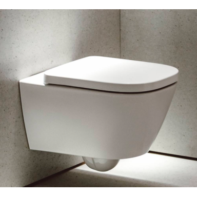 Laufen MEDA pakabinamas unitazas su LCC danga, tylus sūkurinis nuplovimas (Silent flush), be apvado (Rimless) su Soft close Laufen MEDA pakabinamas unitazas su LCC danga, tylus sūkurinis nuplovimas (Silent flush), be apvado (Rimless) su Soft close