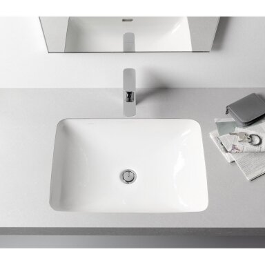 Laufen Pro S 55X38 montuojamas iš apačios praustuvas šlifuotu viršumi Laufen Pro S 55X38 montuojamas iš apačios praustuvas šlifuotu viršumi