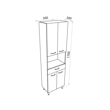 Lavita Basic Barato 500 pastatoma spintelė Lavita Basic Barato 500 pastatoma spintelė