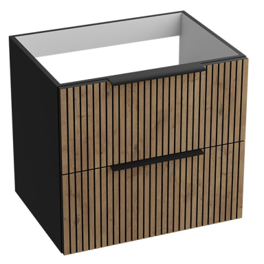 Lavita Oklahoma Wood Black 600 pakabinama spintelė Lavita Oklahoma Wood Black 600 pakabinama spintelė