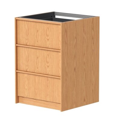 Kame Lumi spintelė, Bookmatch oak, 60cm, su stalčiais, pasirenkama komplektacija 6 Kame Lumi spintelė, Bookmatch oak, 60cm, su stalčiais, pasirenkama komplektacija 6