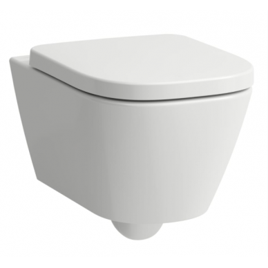 Laufen MEDA pakabinamas unitazas su LCC danga, tylus sūkurinis nuplovimas (Silent flush), be apvado (Rimless) su Soft close Laufen MEDA pakabinamas unitazas su LCC danga, tylus sūkurinis nuplovimas (Silent flush), be apvado (Rimless) su Soft close