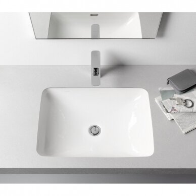 Laufen Pro S 55X38 montuojamas iš apačios praustuvas šlifuotu viršumi