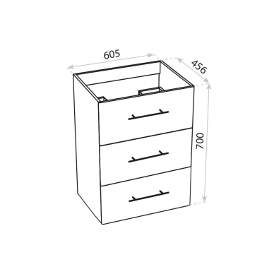 Lavita Reno White 600 pastatoma spintelė 1