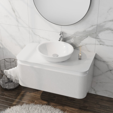 Lavita Vermont White 1000 pakabinama spintelė su stalviršiu