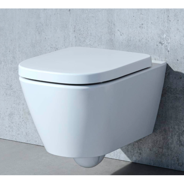 Laufen MEDA pakabinamas unitazas su LCC danga, tylus sūkurinis nuplovimas (Silent flush), be apvado (Rimless) su Soft close 2