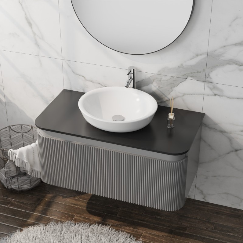 Lavita Vermont Grey 1000 pakabinama spintelė su stalviršiu
