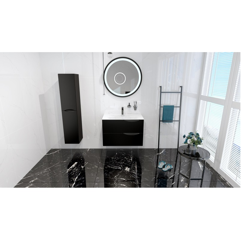 Lavita Kolorado Black Matt 300 pakabinama spintelė 1 Lavita Kolorado Black Matt 300 pakabinama spintelė 1
