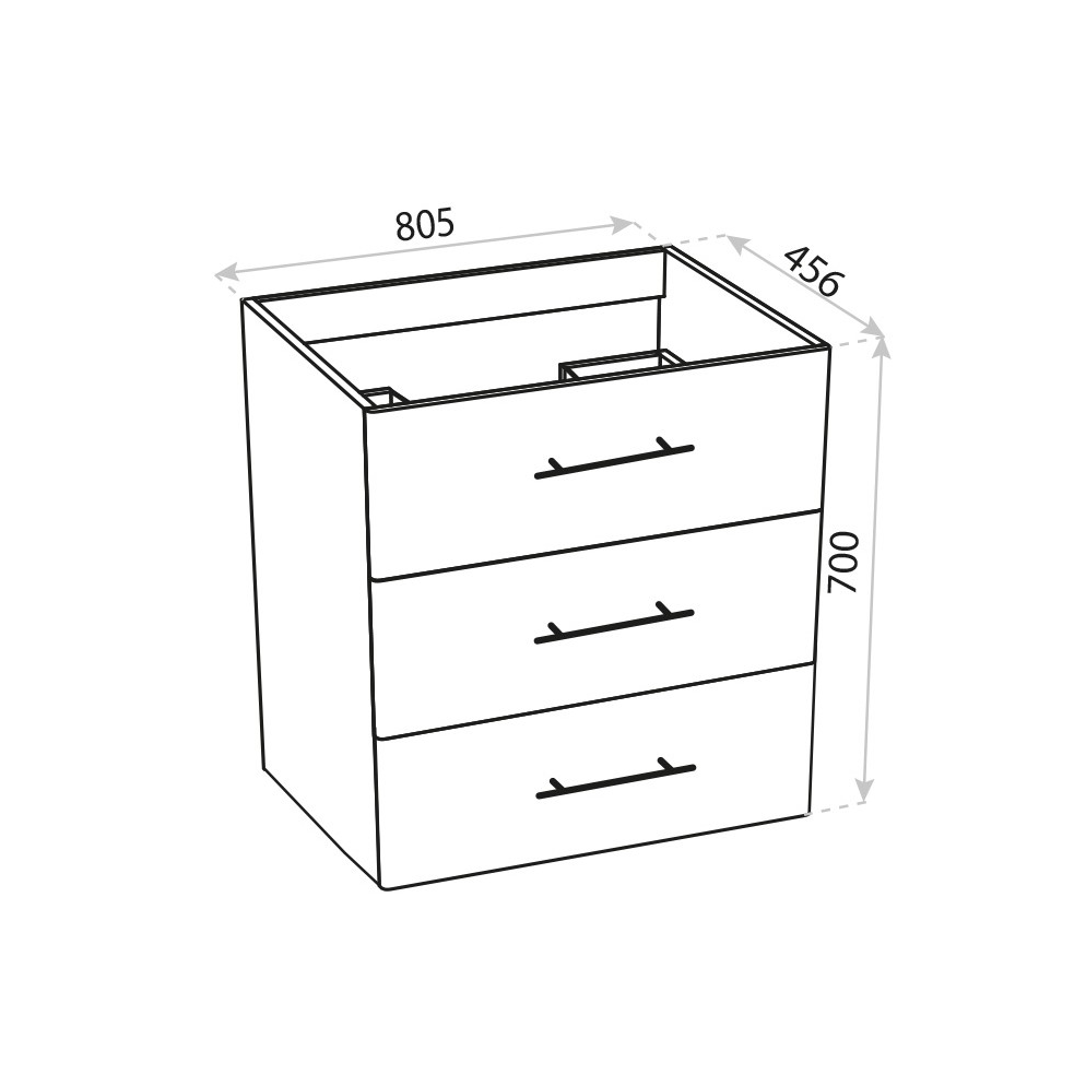 Lavita Reno White 800 pastatoma spintelė 1