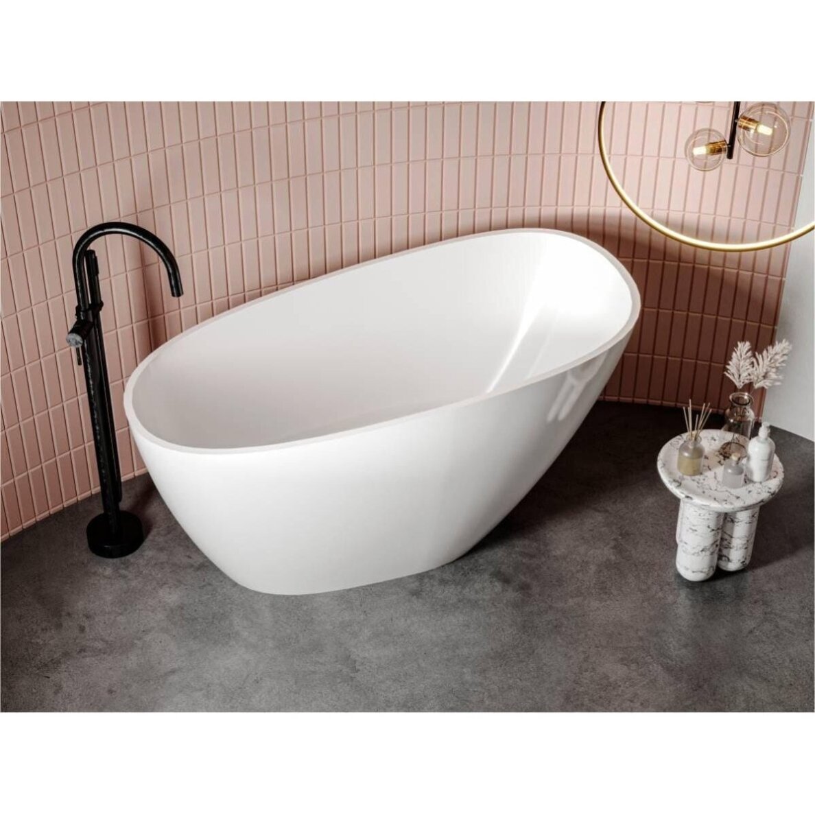 Lieto akmens vonia Bathesa Vela 1400x740x710 mm. 6 Lieto akmens vonia Bathesa Vela 1400x740x710 mm. 6