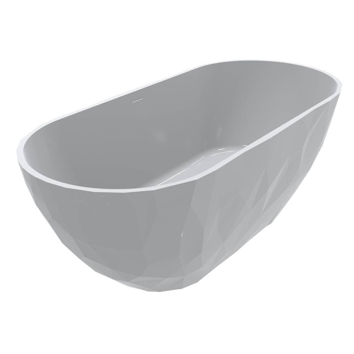 Lieto akmens vonia Bathesa Diamond 1650x760x580 mm. 5 Lieto akmens vonia Bathesa Diamond 1650x760x580 mm. 5