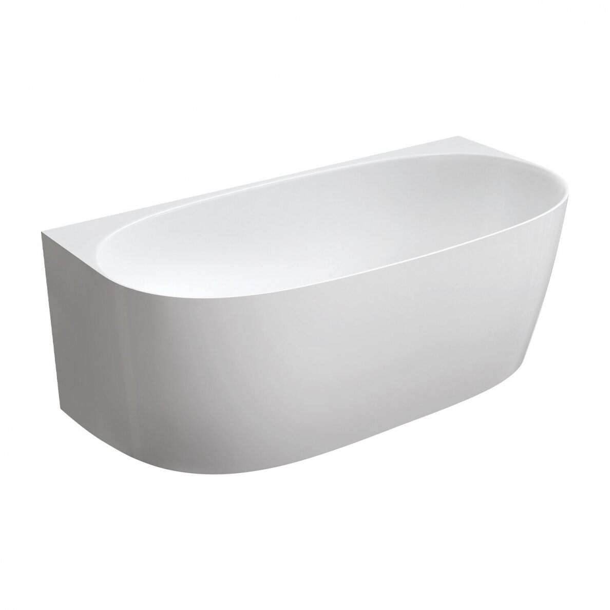 Lieto marmuro vonia Omnires Marble+ Valencia balta blizgi 158 x 77 cm Lieto marmuro vonia Omnires Marble+ Valencia balta blizgi 158 x 77 cm