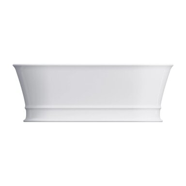 Baltos blizgios spalvos lieto akmens Omnires Marble+ Classica vonia 170 x 84 cm Baltos blizgios spalvos lieto akmens Omnires Marble+ Classica vonia 170 x 84 cm