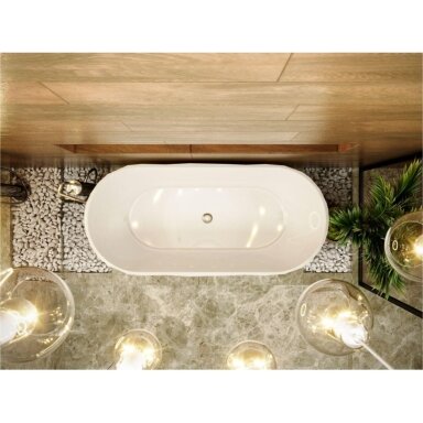 Lieto akmens vonia Bathesa Diamond 1650x760x580 mm. Lieto akmens vonia Bathesa Diamond 1650x760x580 mm.