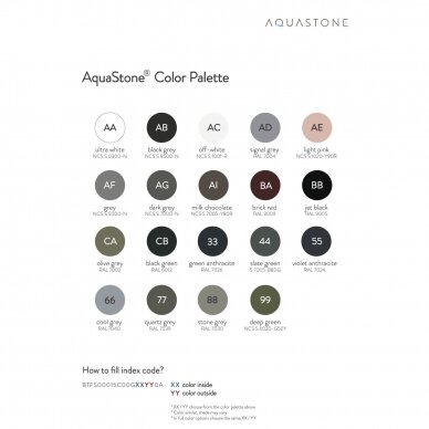 Lieto akmens praustuvas Aquastone AQS17 56 x 38 cm 2