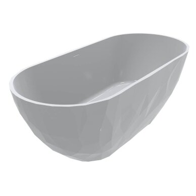 Lieto akmens vonia Bathesa Diamond 1650x760x580 mm. 5