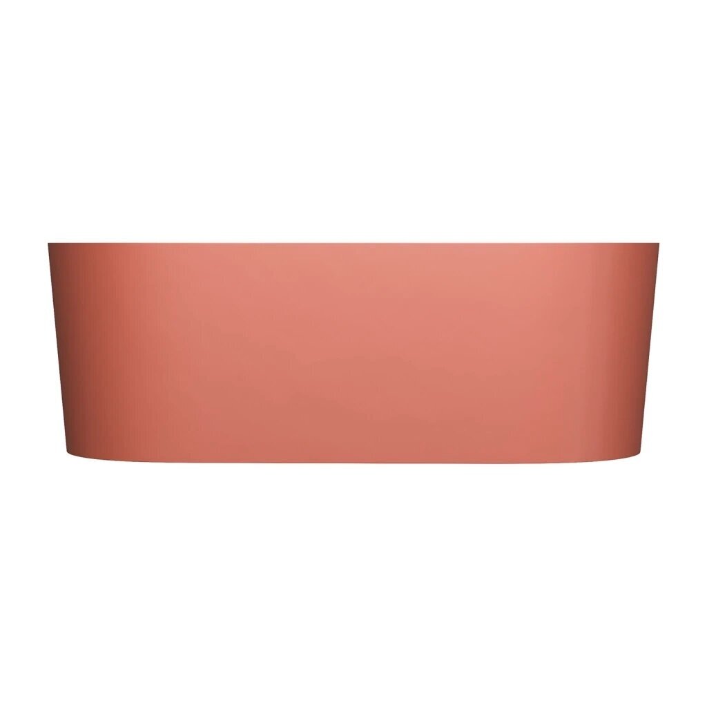 Matt terracotta laisvai pastatoma lieto akmens vonia su persipylimu Omnires OVO M+ OVO160WWZPTE 160 x 75 cm 1 Matt terracotta laisvai pastatoma lieto akmens vonia su persipylimu Omnires OVO M+ OVO160WWZPTE 160 x 75 cm 1
