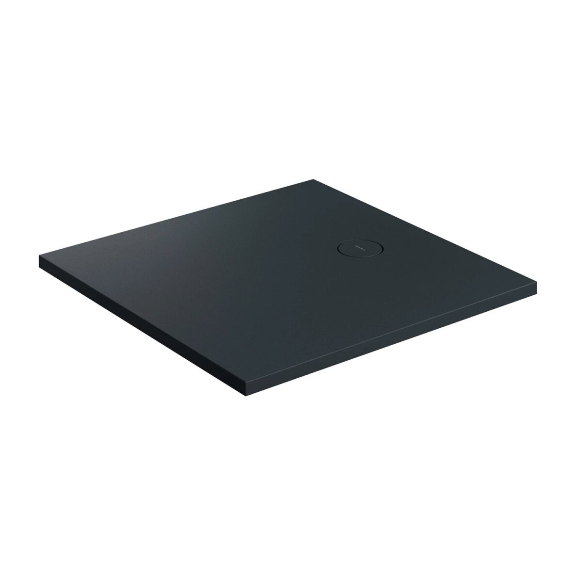 Matt black lava spalvos dušo padėklas Omnires AQUAROCK M+ (dydžių pasirinkimas)