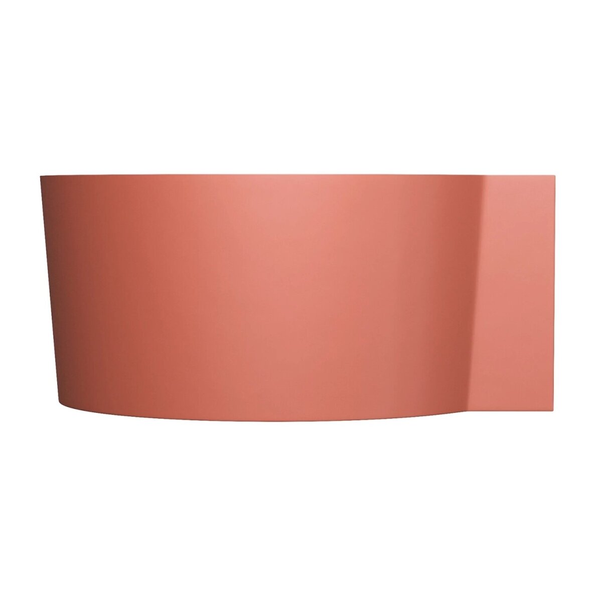 Matt terracotta spalvos apvali kampinė lieto akmens vonia Omnires OVO M+ 120 x 120 cm 2 Matt terracotta spalvos apvali kampinė lieto akmens vonia Omnires OVO M+ 120 x 120 cm 2