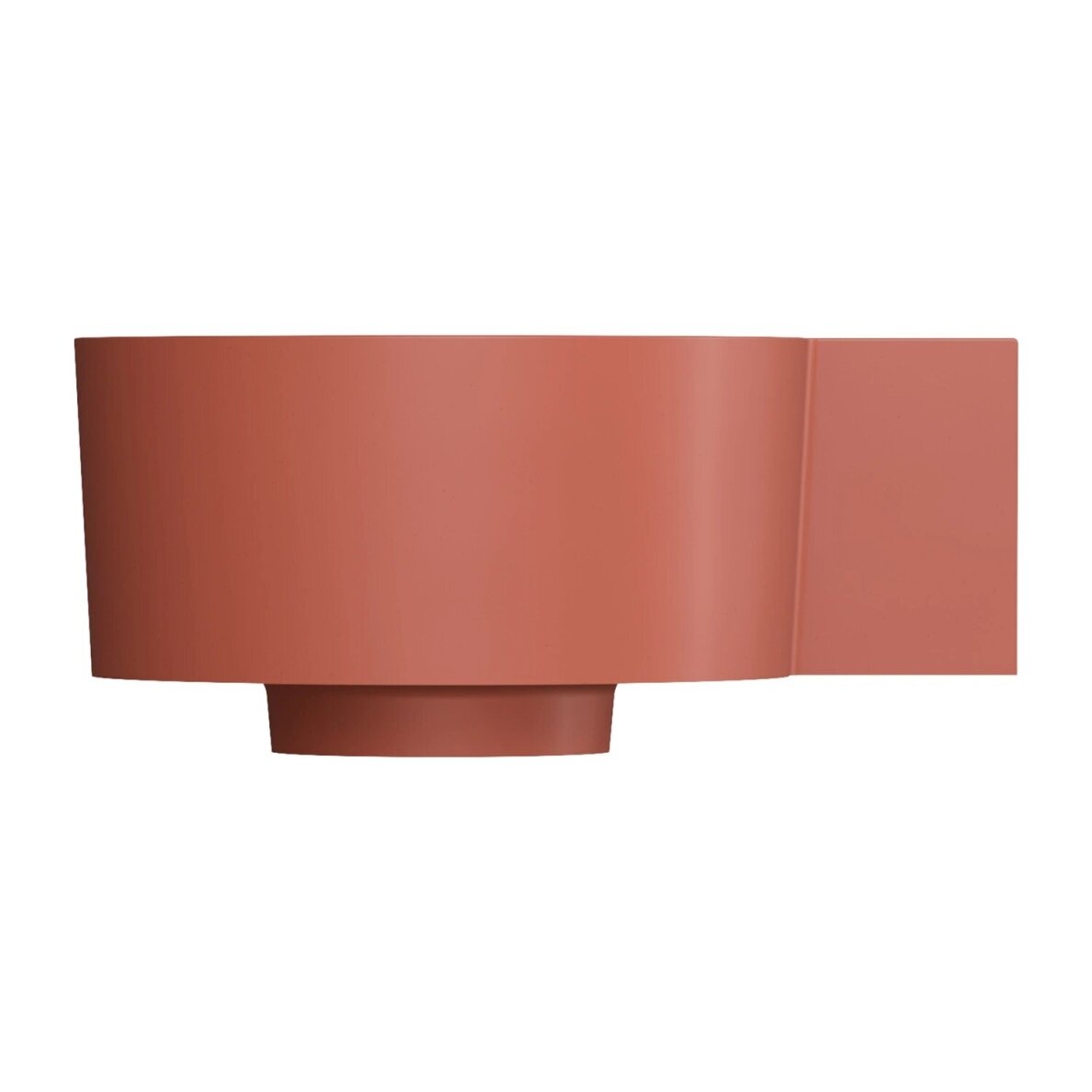 Matt terracotta spalvos pakabinamas/pastatomas ant stalviršio praustuvas Omnires OVO M+ 33 x 34 cm (dešinė) 3 Matt terracotta spalvos pakabinamas/pastatomas ant stalviršio praustuvas Omnires OVO M+ 33 x 34 cm (dešinė) 3