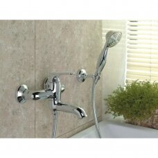 Maišytuvas voniai su dušo komplektu Omnires Art Deco (išpardavimas)