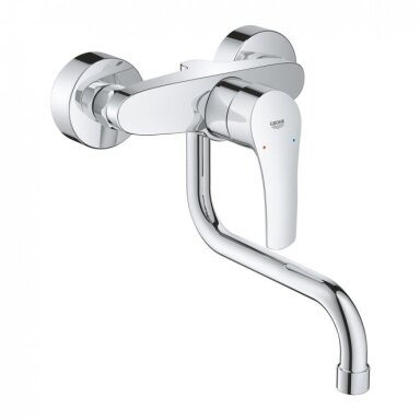 Maišytuvas plautuvei Grohe Eurosmart iš sienos 216mm Maišytuvas plautuvei Grohe Eurosmart iš sienos 216mm