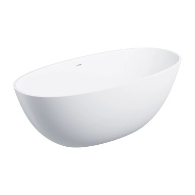 Matinė laisvai pastatoma lieto akmens vonia Omnires SHELL M+ su persipylimu SHELLWWZPBM 160 x 75 cm Matinė laisvai pastatoma lieto akmens vonia Omnires SHELL M+ su persipylimu SHELLWWZPBM 160 x 75 cm