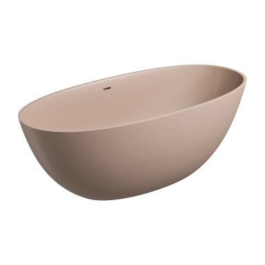 Matinė smėlio kopos laisvai pastatoma lieto akmens vonia Omnires SHELL M+ su persipylimu SHELLWWZPDB 160 x 75 cm Matinė smėlio kopos laisvai pastatoma lieto akmens vonia Omnires SHELL M+ su persipylimu SHELLWWZPDB 160 x 75 cm