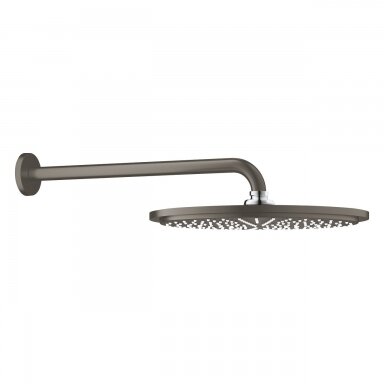 Stacionari dušo galva Grohe Cosmopolitan 310 su 380 mm laikikliu, brushed hard graphite Stacionari dušo galva Grohe Cosmopolitan 310 su 380 mm laikikliu, brushed hard graphite
