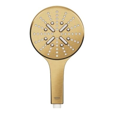 Matinės aukso spalvos Grohe SmartActive 130 3 srovių dušo galva Matinės aukso spalvos Grohe SmartActive 130 3 srovių dušo galva