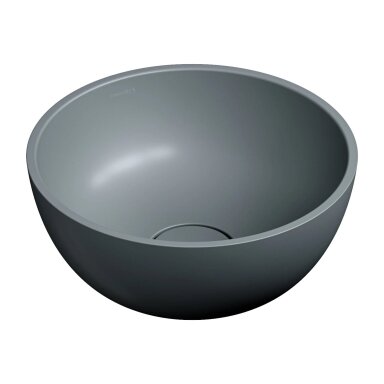Matinės pilkos spalvos pastatomas ant stalviršio praustuvas Omnires SHELL M+ SHELL350UNAG 35 cm Matinės pilkos spalvos pastatomas ant stalviršio praustuvas Omnires SHELL M+ SHELL350UNAG 35 cm
