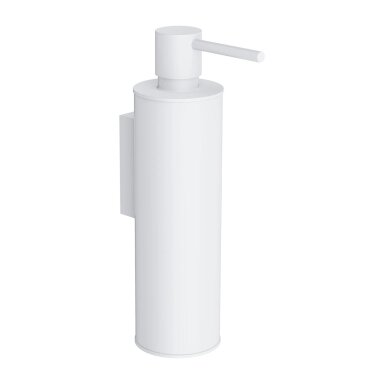 Baltos matinės spalvos pakabinamas skysto muilo dozatorius Omnires Modern Project MP60721WM
