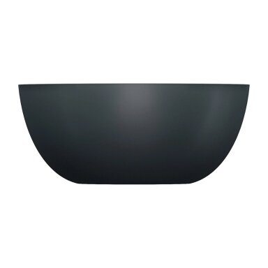 Matinės juodos spalvos pastatomas ant stalviršio praustuvas Omnires SHELL M+ SHELL350UNBLV 35 cm