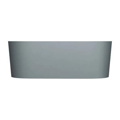 Matt ash grey spalvos laisvai pastatoma lieto akmens vonia su persipylimu Omnires OVO M+ OVO160WWZPAG 160 x 75 cm Matt ash grey spalvos laisvai pastatoma lieto akmens vonia su persipylimu Omnires OVO M+ OVO160WWZPAG 160 x 75 cm
