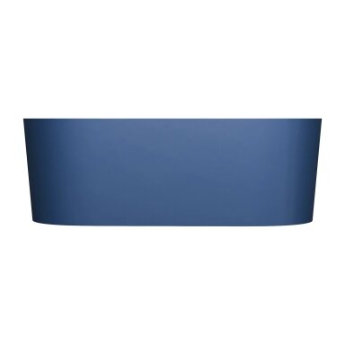 Matt midnight blue spalvos laisvai pastatoma lieto akmens vonia su persipylimu Omnires OVO M+ OVO160WWZPMB 160 x 75 cm Matt midnight blue spalvos laisvai pastatoma lieto akmens vonia su persipylimu Omnires OVO M+ OVO160WWZPMB 160 x 75 cm