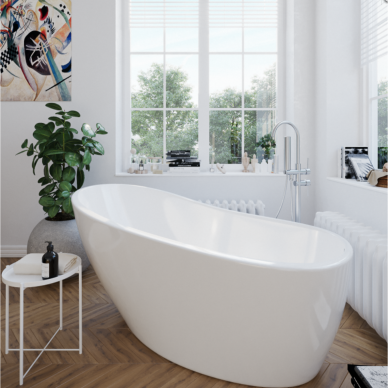 Massi Bellis laisvai pastatoma akrilinė vonia 150 x 75 cm