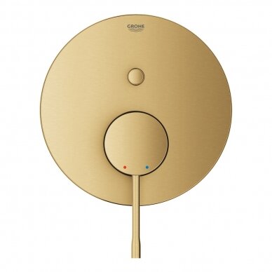 Matinės aukso spalvos Grohe Essence 2 taškų dekoratyvinė potinkinio dušo/vonios maišytuvo dalis 1