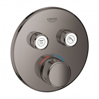 Grohe Grotherm Smartcontrol 2 funkcijų dekoratyvinė maišytuvo dalis, hard graphite Grohe Grotherm Smartcontrol 2 funkcijų dekoratyvinė maišytuvo dalis, hard graphite