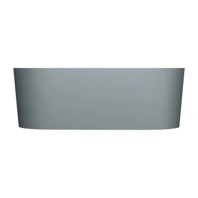 Matt ash grey spalvos laisvai pastatoma lieto akmens vonia su persipylimu Omnires OVO M+ OVO160WWZPAG 160 x 75 cm 1 Matt ash grey spalvos laisvai pastatoma lieto akmens vonia su persipylimu Omnires OVO M+ OVO160WWZPAG 160 x 75 cm 1