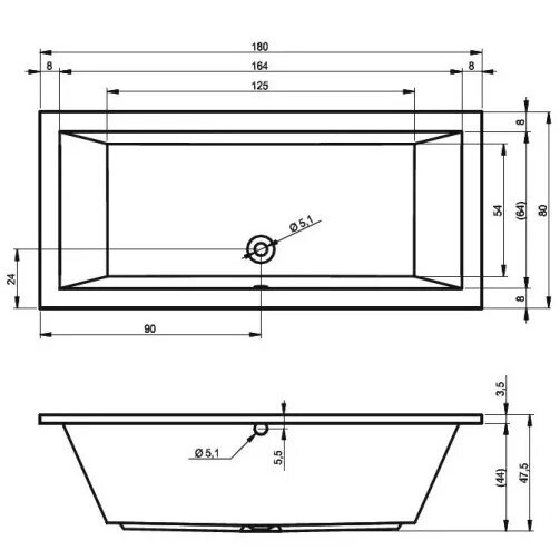 Masažinė vonia RIHO Lusso 180x80 cm Joy 6+6+2/14+šviesos terapija, BLUETOOTH, balta 3 Masažinė vonia RIHO Lusso 180x80 cm Joy 6+6+2/14+šviesos terapija, BLUETOOTH, balta 3