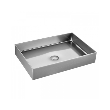 Metalinis praustuvas Karag Saturn 550x380x100mm brushed steel Metalinis praustuvas Karag Saturn 550x380x100mm brushed steel