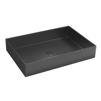 Metalinis praustuvas Karag Saturn 550x380x100mm gun metal Metalinis praustuvas Karag Saturn 550x380x100mm gun metal