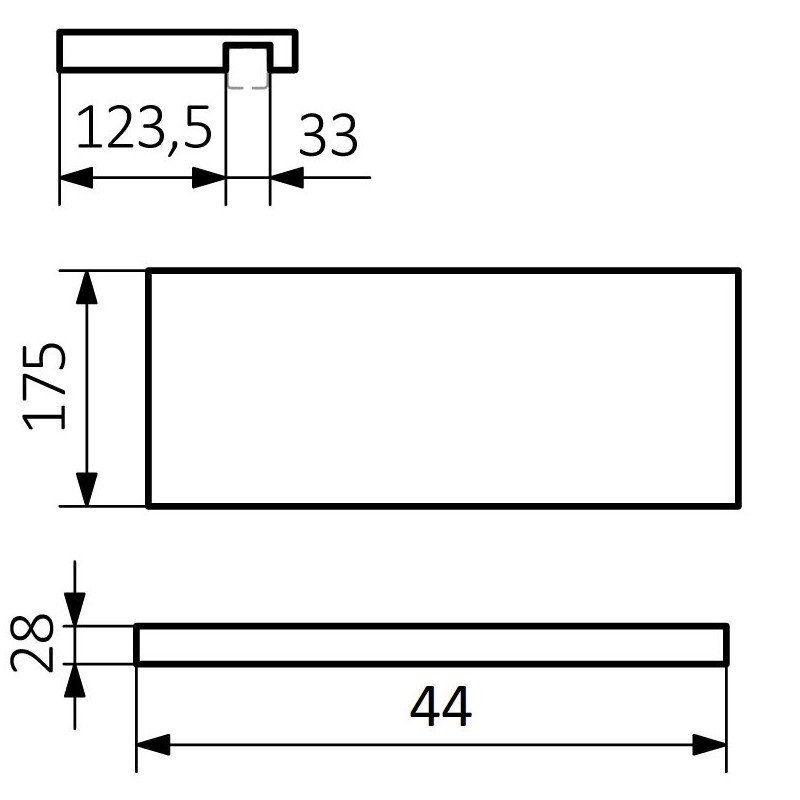 Medinė lentynėlė rankšluosčių džiovintuvui Terma Simple 2