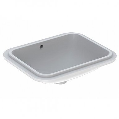 Montuojamas iš apačios stačiakampis praustuvas Geberit Variform 45cm Montuojamas iš apačios stačiakampis praustuvas Geberit Variform 45cm