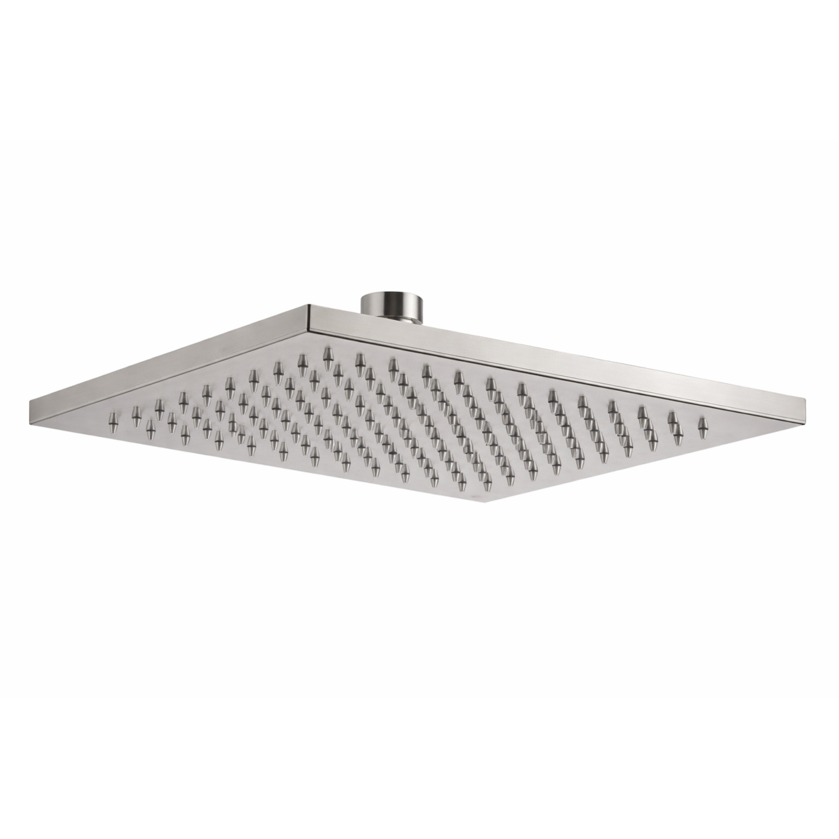 Nerūdijančio plieno spalvos stacionari dušo galva Paffoni 250x250mm