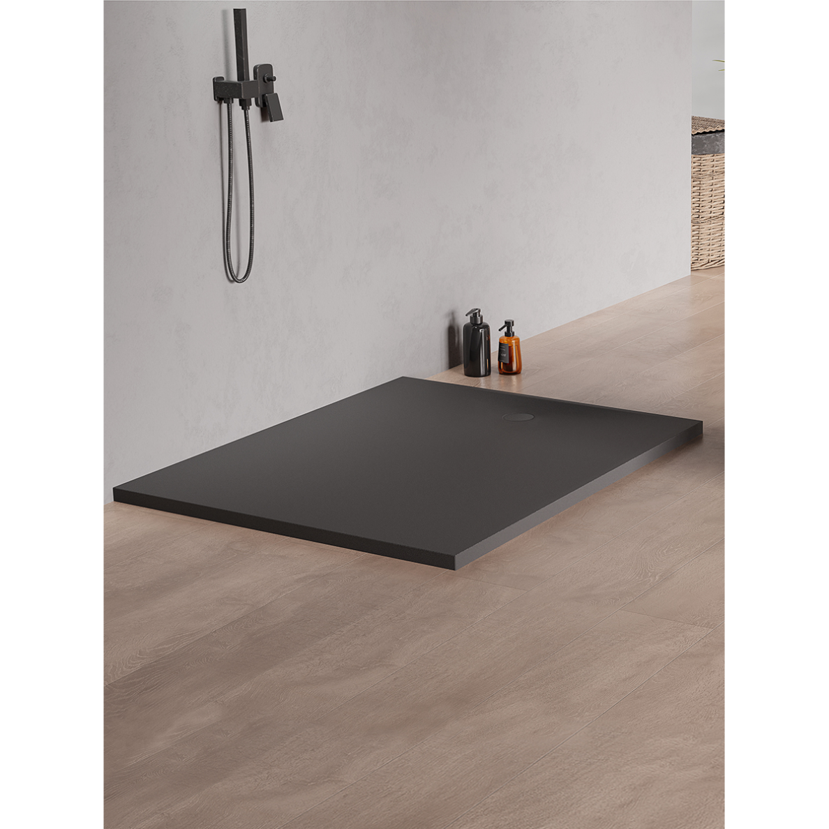 New Trendy „Nex Shade“ akmens masės dušo padėklas, stačiakampis, antracito spalvos, pasirenkamas dydis New Trendy „Nex Shade“ akmens masės dušo padėklas, stačiakampis, antracito spalvos, pasirenkamas dydis