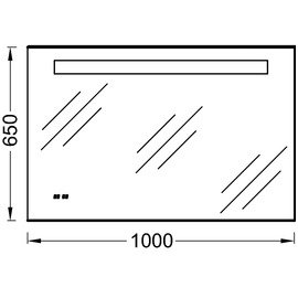 Nerasojantis Kohler veidrodis 100x65 cm su LED un laikrodžiu IP 44 1 Nerasojantis Kohler veidrodis 100x65 cm su LED un laikrodžiu IP 44 1