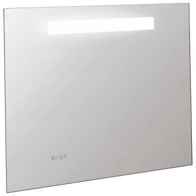 Nerasojantis Kohler veidrodis 80x65 cm su LED un laikrodžiu IP 44 Nerasojantis Kohler veidrodis 80x65 cm su LED un laikrodžiu IP 44