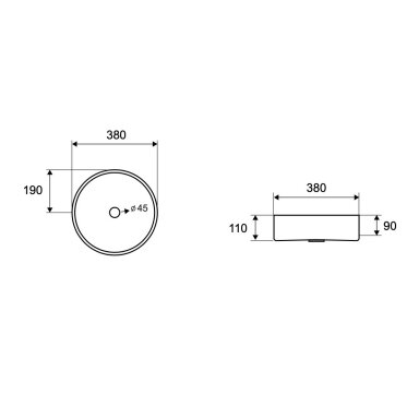 Nerūdijančio plieno spalvos ant stalviršio pastatomas praustuvas Venus Karag 38 x 11 cm Nerūdijančio plieno spalvos ant stalviršio pastatomas praustuvas Venus Karag 38 x 11 cm